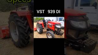 vst 939di specifications  39 hp tractor  4WD  Yanmar Engine mini tractor [upl. by Eerased475]