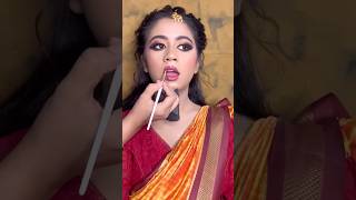 South Indian Bride Look Tutorial shortvideo makeuptutorial viralshorts southindianbride [upl. by Hsur]