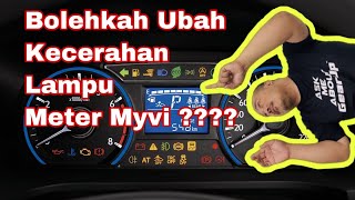 Cara Ubah Kecerahan Lampu Meter Myvi  INFOMATIVE [upl. by Atazroglam]