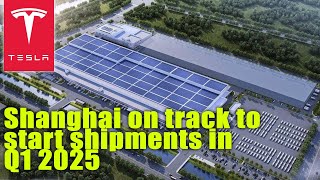 Tesla Megafactory in Shanghai on track to start shipments in Q1 2025 [upl. by Kessia]