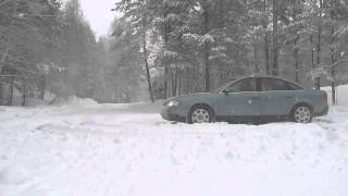 AUDI A6 c5 24 QUATTRO  Snow drift [upl. by Ahsienom]