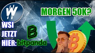 BITCOIN 50K WeSendit auf BITPANDA [upl. by Aneliram]