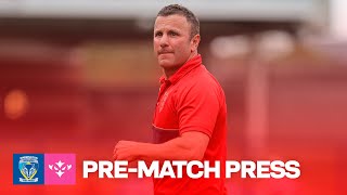 PREMATCH PRESS Willie Peters talks London game Squad health and Warrington this Friday [upl. by Cung]