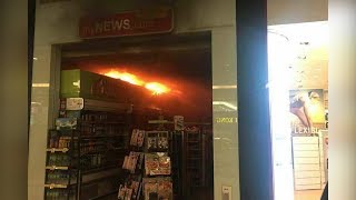 Small fire breaks out at Kuala Lumpurs Mid Valley mall [upl. by Adnalue451]