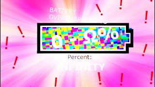 Battery overcharging to ABSOLUTE INFINITY PERCENT [upl. by Eneloc]