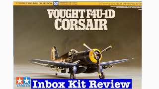 Tamiya 172 F4U1D Corsair Kit Unboxing [upl. by Aven315]