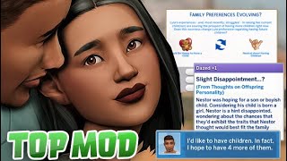 This TOP Sims 4 MOD Just Got AN UPDATEPick Baby Names How Many Kids and MORE [upl. by Lucius]