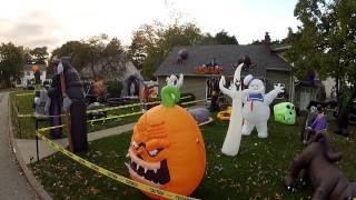 Halloween inflatable display 2013 [upl. by Jabon]