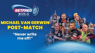 quotNever write me offquot  Michael van Gerwen knocks out Luke Littler  Betfred World Matchplay [upl. by Nohsal]