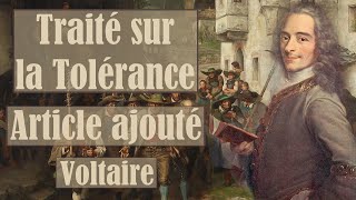 quotArticle nouvellement ajouté quot  Traité sur la Tolérance  Voltaire  Livre Audio [upl. by Nissensohn]