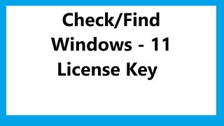 Find windows key  Check windows license key [upl. by Akins]