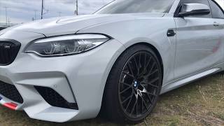 BanM2C 2019 Bmw M2 competition in Hockenheim Silver [upl. by Sgninnej674]