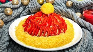 Salată “Căciula lui Moș Crăciun”  salată delicioasă și originală de Revelion 2020 Olesea Slavinski [upl. by Hsilgne]