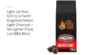 Light Up Your Grill in a Flash Kingsford Match Light Charcoal – No Lighter Fluid Just BBQ Bliss [upl. by Adanar136]