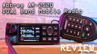 Abbree AR2520 Dual Band VHFUHF Mobile Radio Review [upl. by Aibun]