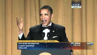 CSPAN President Obama at the 2012 White House Correspondents Dinner [upl. by Nosecyrb918]