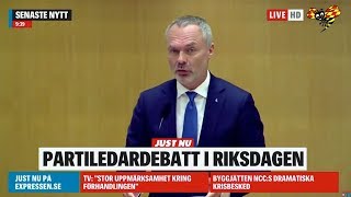 Se årets första partiledardebatt i riksdagen [upl. by Pettit960]