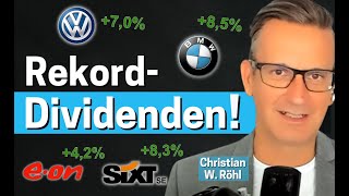 DividendenAktien Bis zu 85 Prozent Rendite im Dax – Interview mit Christian W Röhl [upl. by Eanil]