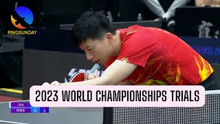 Ma Long vs Xu Haidong  Full HD  2023 World Table Tennis Championships Trials [upl. by Ilyak]