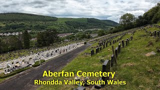 Aberfan Cemetery Rhondda Valley South Wales UK A view of the memorials in a picturesque setting [upl. by Vinita]