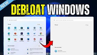 How to Debloat Windows 1110⚡in 2024 With few EASY CLICKS [upl. by Lirrad23]