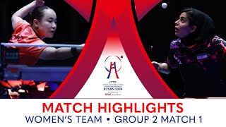 Neda Shahsavari IRI vs Mima Ito JPN  WT G2  Match 1  ITTFWorlds2024 [upl. by Atsejam6]