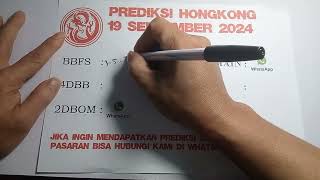 PREDIKSI HONGKONG HK 19 SEPTEMBER 2024 BOCORAN TOGEL HONGKONG MALAM INI [upl. by Asilav]