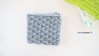 Tunisian Crochet Wash Cloth Series Pattern Three [upl. by Amikehs287]