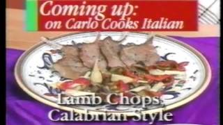 Carlo Cooks Italian 1994 Cheese Crepes In Broth Calabrian Lamb Chops [upl. by Novhaj579]