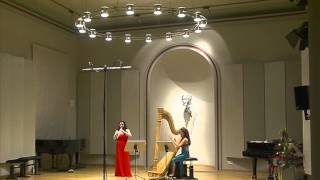 Bach siciliano BWV 1031 for oboe and harp [upl. by Aniratac]