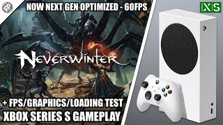 Neverwinter Next Gen Update  Xbox Series S Gameplay  FPS Test [upl. by Keefer]