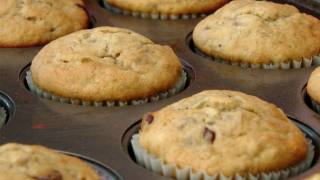 Banana and Chocolate Chip Muffin Recipe  by Laura Vitale  Laura in the Kitchen Ep 131 [upl. by Renate17]