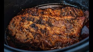 THE EASIEST CROCKPOT BRISKET RECIPE EVER [upl. by Averir533]