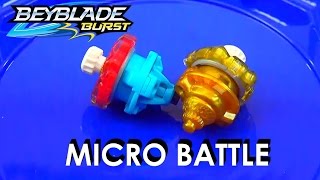 Beyblade Burst by Hasbro Micros  Xcalius vs Amaterios Review Battle [upl. by Galven]