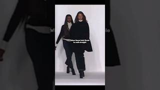 Back when Naomi told Gisele to walk straight viral runway fashionweek [upl. by Kieran]