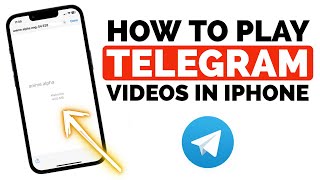 How to Play TELEGRAM Videos on iPhone I How to Fix Telegram Videos not playing on iPhone [upl. by Goody]