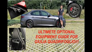 Alfa Romeo Giulia Quadrifoglio Options guide indepth review [upl. by Siocnarf]