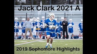 Jack Clark 21 Attack Sophomore Highlights Spring 2019 [upl. by Grosvenor]