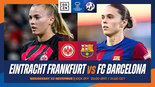 Frankfurt vs FC Barcelona  Partido entero de la jornada 2 de la UEFA Women’s Champions League [upl. by Eitsrik]