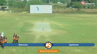 PRE QUARTER FINAL  WEBOMAZE VS APPSMARTZ  TIE CHANDIGARH [upl. by Ednew]