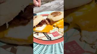 Delicious Camping Breakfast Sandwich Recipe 🌳✨ RV Kitchen [upl. by Adnael]