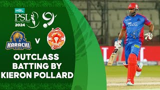 Outclass Batting By Kieron Pollard  Karachi vs Islamabad  Match 15  HBL PSL 9  M1Z2U [upl. by Euqinay]