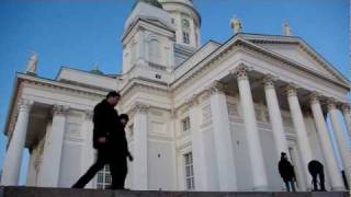 Helsinki Cathedral Helsingin tuomiokirkko Joulukadun avajaiset 2011 [upl. by Ididn]