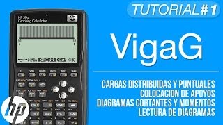 VigaG Analisis Estructural de Vigas  Tutorial HP 50g [upl. by Icat473]