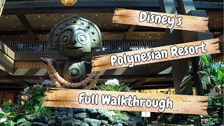 Disneys Polynesian Village Resort Walkthrough  Disney World 2024 [upl. by Luas]