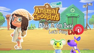 Day 2 on Ivy  Lets Play Animal Crossing  Magically Katelyn [upl. by Thunell]