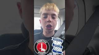 Birmingham city vs Charlton Athletic cafc bcfc football kro [upl. by Ielak347]