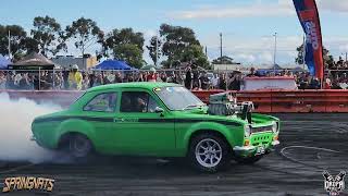 Saturday burnouts at SPRINGNATS with Shannon Heraud in TUF253 [upl. by Emanuela]