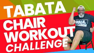 36Minute Tabata HIIT Seated Chair Workout Challenge  Low Impact Fitness for All Levels [upl. by Harlie]