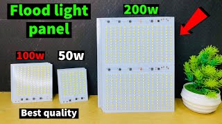 Flood light led panel 50w100w or 200w New stock available  Flood light Electronicsproject99 [upl. by Crisey]